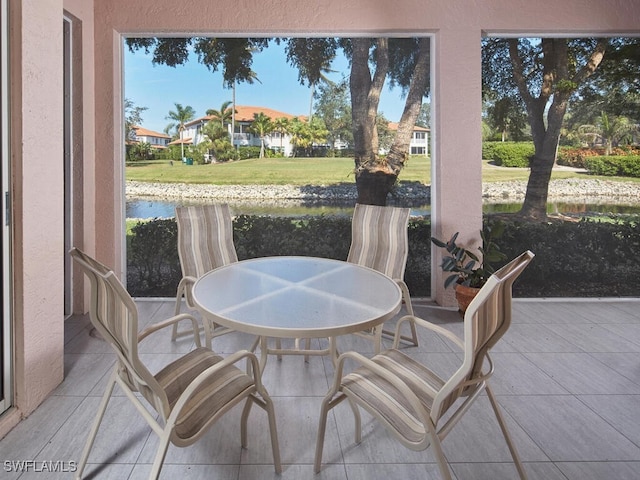 view of sunroom / solarium