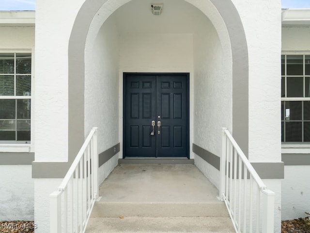 view of exterior entry