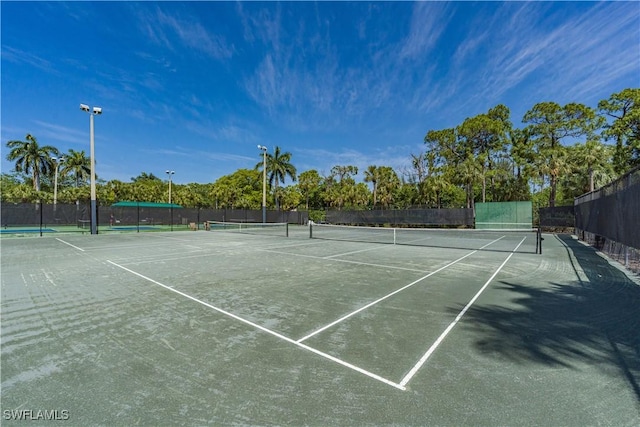 view of tennis court