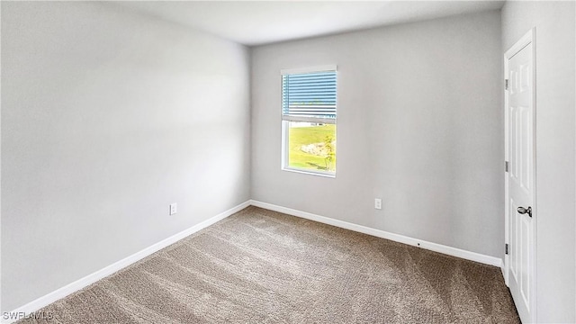 empty room featuring carpet floors