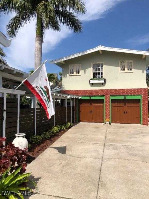 view of home's exterior featuring a garage