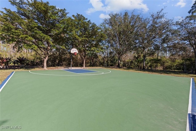 view of basketball court