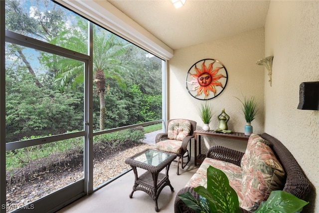 view of sunroom / solarium