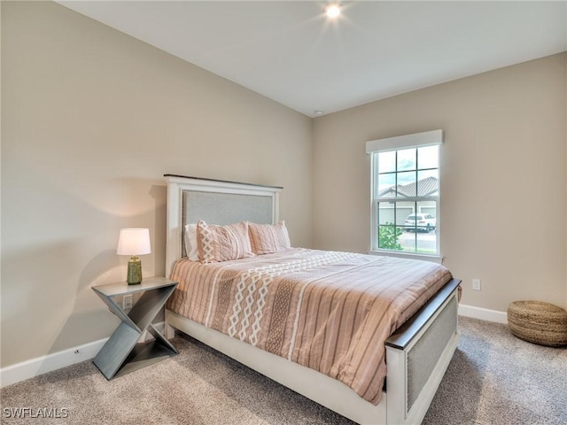 bedroom featuring carpet