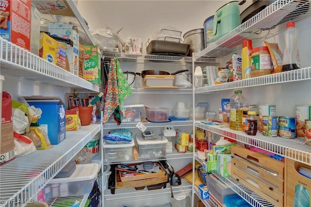 view of pantry