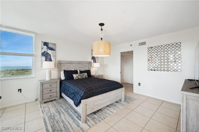 view of tiled bedroom