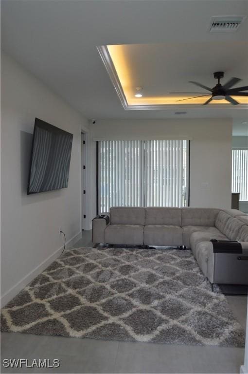 unfurnished living room featuring ceiling fan