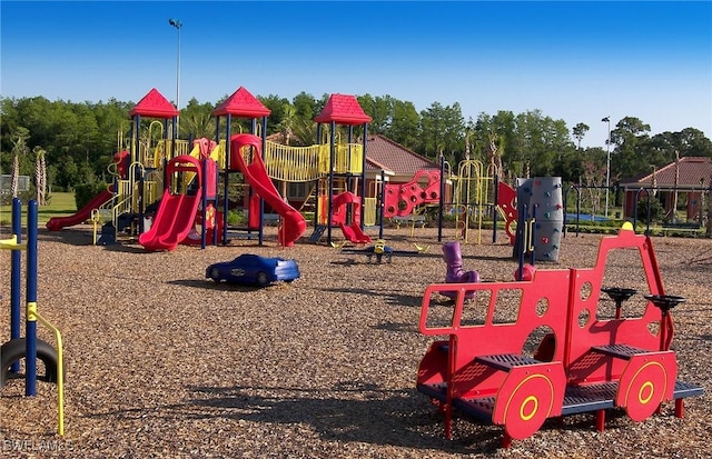 view of jungle gym