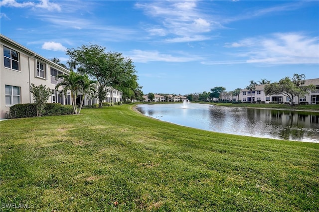 view of water feature featuring a residential view