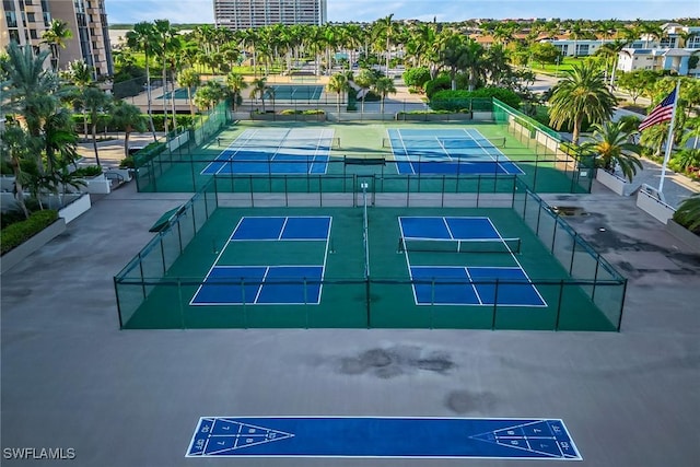 view of tennis court