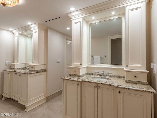 bathroom featuring vanity