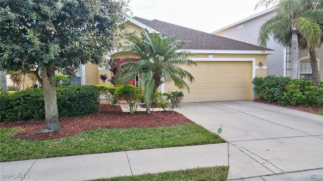 view of front of home featuring a garage