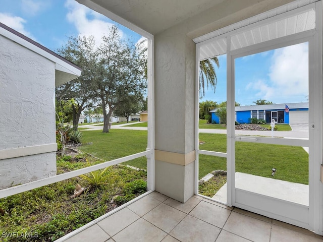 view of sunroom / solarium