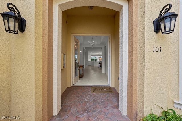 18530 Sandalwood Pointe Unit 101, Fort Myers, FL 33908 - property entrance featuring stucco siding