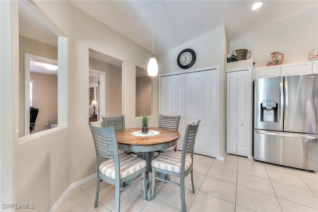 dining room featuring light tile patterned floors