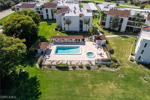 birds eye view of property