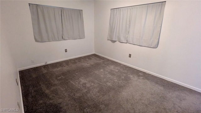 view of carpeted empty room