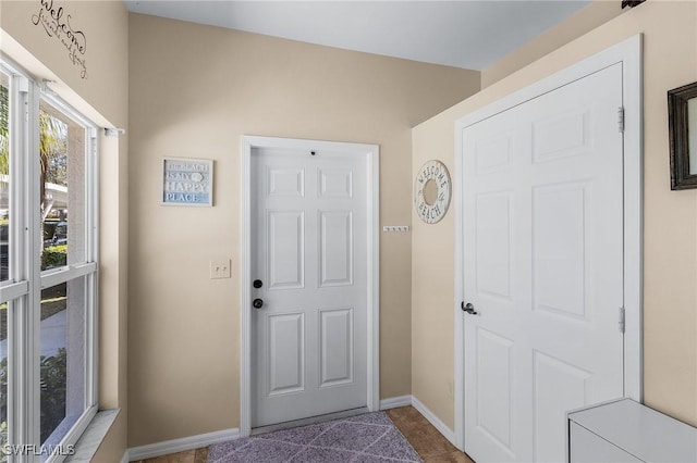 entryway featuring tile patterned floors