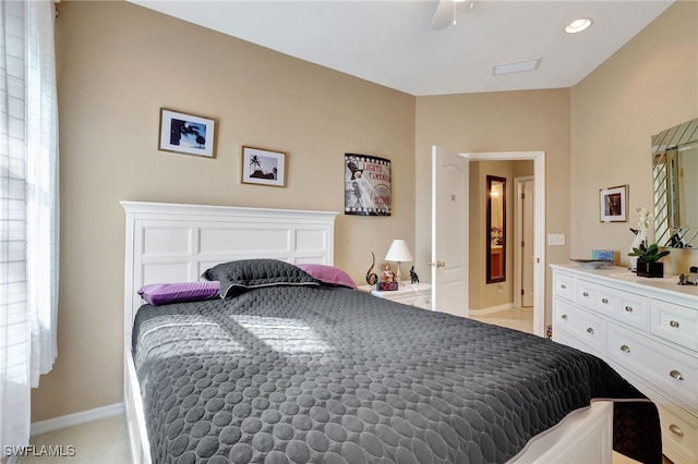 8040 Liriope Loop, Lehigh Acres, FL 33972 - bedroom featuring baseboards and ceiling fan