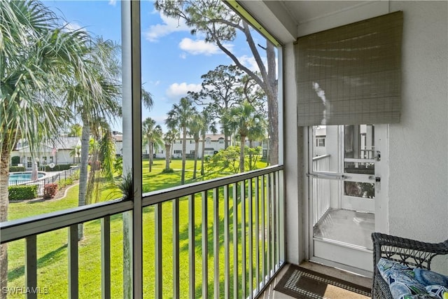 view of balcony