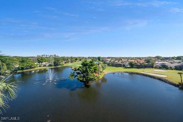 view of water feature