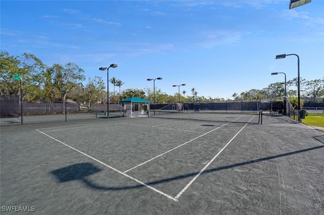 view of tennis court