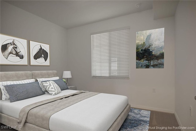 bedroom featuring carpet flooring