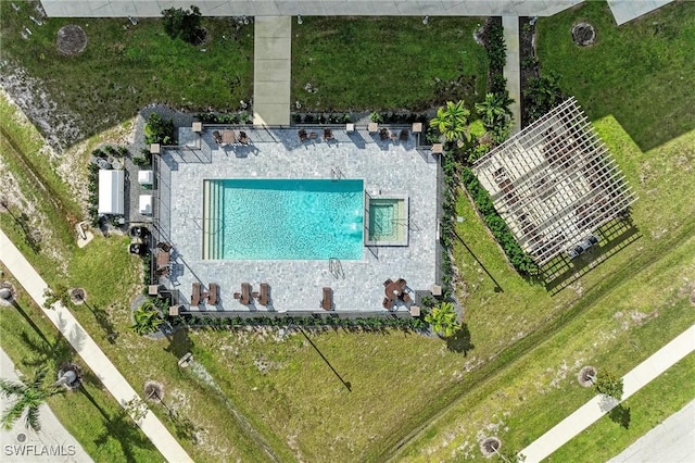 birds eye view of property