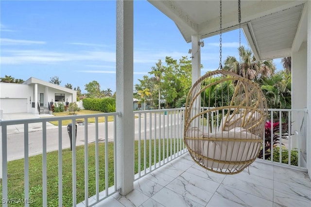 view of sunroom