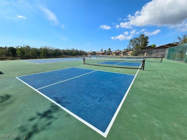 view of tennis court