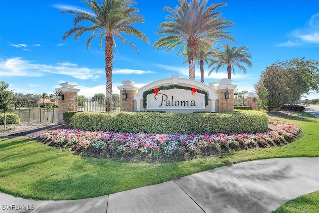 view of community / neighborhood sign