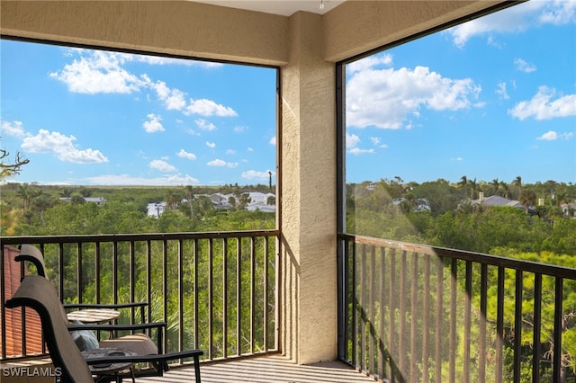 view of balcony