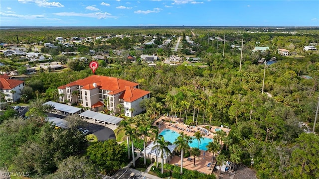 birds eye view of property