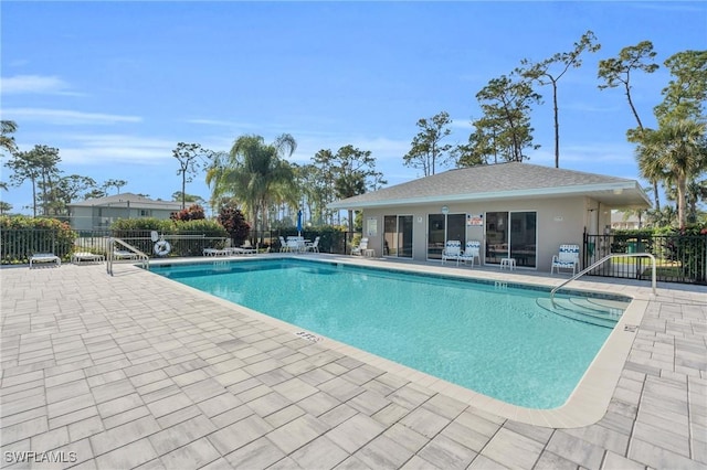 view of pool with a patio