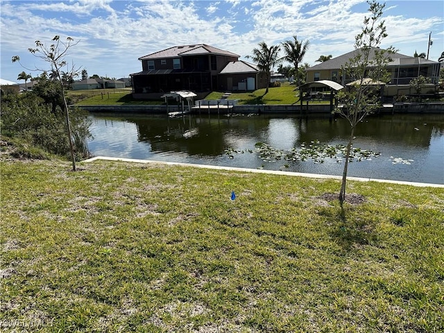 view of water feature