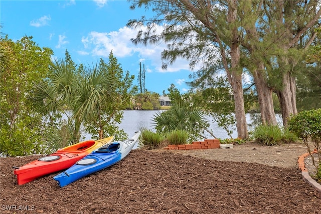 view of water feature