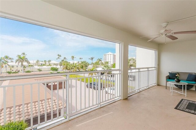 2600 Gulf Shore Blvd N Unit 32, Naples, FL 34103 - balcony featuring ceiling fan