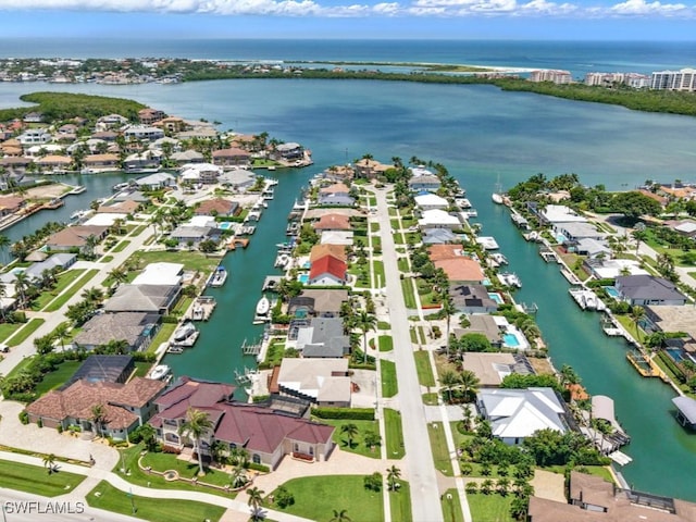 851 Perrine Ct, Marco Island, FL 34145 - aerial view of property's location featuring a large body of water and nearby suburban area