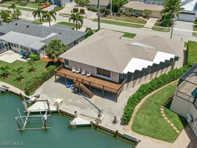 851 Perrine Ct, Marco Island, FL 34145 - aerial perspective of suburban area featuring a large body of water