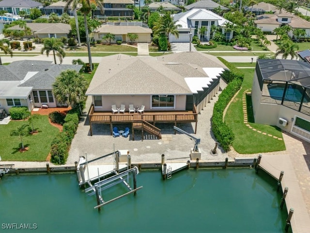 851 Perrine Ct, Marco Island, FL 34145 - aerial view of residential area with a nearby body of water