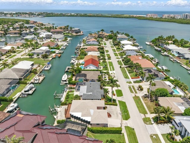 851 Perrine Ct, Marco Island, FL 34145 - aerial view of residential area with a large body of water