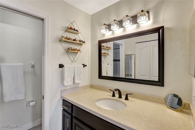 bathroom featuring vanity