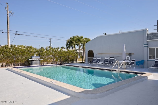 view of pool with a patio