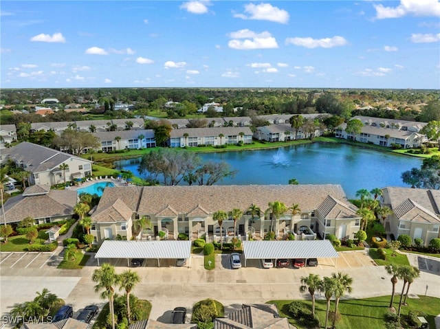 13120 Castle Harbour Dr Unit N4, Naples, FL 34110 - aerial perspective of suburban area featuring a nearby body of water