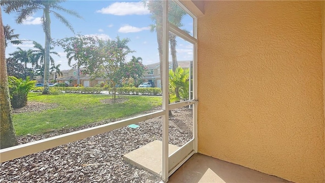 view of sunroom / solarium