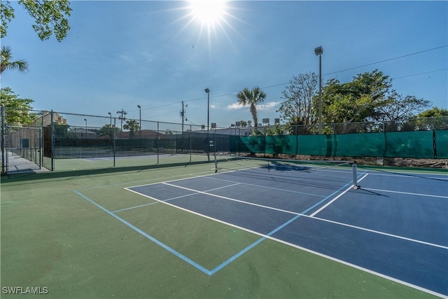 view of tennis court