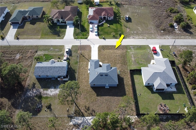 birds eye view of property featuring a residential view