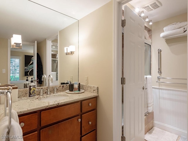 bathroom with vanity