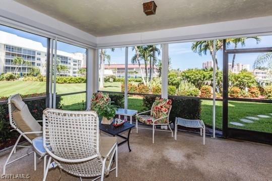 view of sunroom