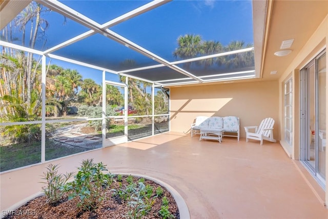 view of sunroom / solarium